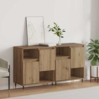 Dressoirs 2 pcs artisanaal eikenkleurig 120 x 35 x 70 cm