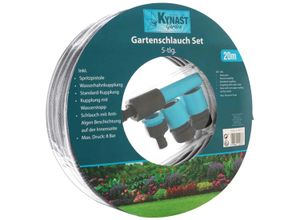 Kynast tuinslangset 20M - Met sproeikop en aansluitstuk - Grijs