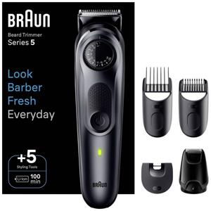 Braun BeardTrimmer 5 Baardtrimmer Series 5 BT5420, Trimmer Voor Heren met Stylingtools en 100 Minuten Gebruiksduur