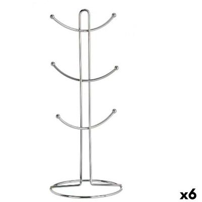 Hanger voor mokken Kinvara W3154-1 W3154-1 Zilverkleurig Zilver Metaal 16 x 39 x 16 cm (6 Stuks)