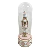 Kerstversiering DKD Home Decor Kristal Hars Notenkraker (10 x 10 x 26 cm) (2 Stuks)