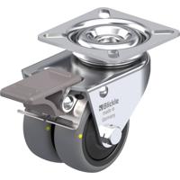 Blickle LDA-TPA 50KF-FI-ELS Dubbel zwenkwiel Wieldiameter: 50 mm Draagvermogen (max.): 60 kg 1 stuk(s)