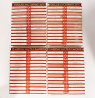 Wurlitzer 1500 Titlestrip Houders Set - Origineel