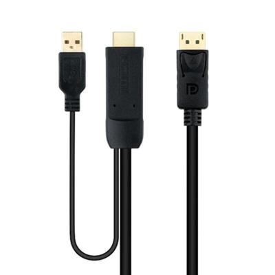 DisplayPort naar HDMI Kabel NANOCABLE 10.15.4352 Zwart 1,8 m 4K Ultra HD