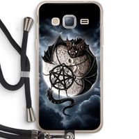 Volle maan: Samsung Galaxy J3 (2016) Transparant Hoesje met koord