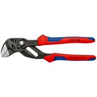 Knipex Sleuteltang | lengte 180 mm zwart gefosfateerd | spanwijdte 40 mm meercomponenten mantels | 1 stuk - 86 02 180 - 86 02 180 - thumbnail