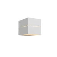 QAZQA Moderne wandlamp wit 9,7 cm - Transfer Groove - thumbnail