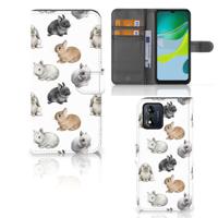 Telefoonhoesje | Met pasjeshouder | voor Motorola Moto E13 4G Konijntjes