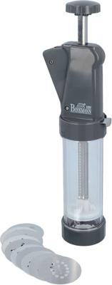 Koekjespers - BIRKMANN - EASY BAKING - Kunststof - Inclusief 10 patroonschijven - 8 x 28 x 6 cm