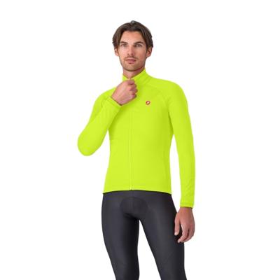 Castelli Competizione fietsjack lange mouw electric lime heren XL