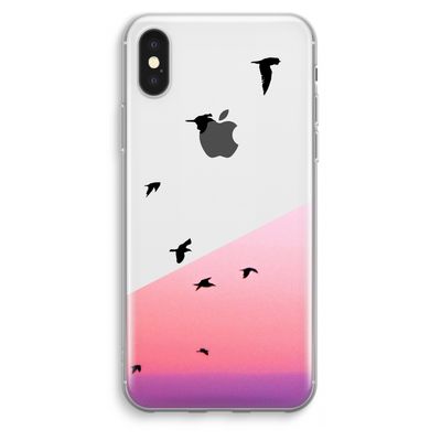 Fly away: iPhone XS Max Transparant Hoesje