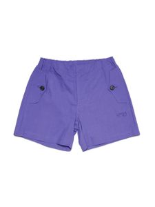 Nº21 Kids short en coton à logo brodé - Violet