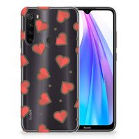 Xiaomi Redmi Note 8T TPU bumper Hearts