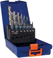 Rotec 7+7 dlg. set machinetappen '331' en spiraalboren '110' / m3-m12 - 900.2009ic - 900.2009ic