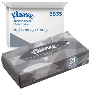 Tissue Kleenex standaard 2-laags 21x100stuks wit