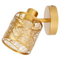 Ostaria Wandlamp Calathea - goud - metaal - bewerkt - E27 - interieur decoratie - binnen
