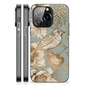 Bloemen Hoesje voor iPhone 14 Pro Vintage Bird Flowers