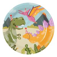 Boland Papieren bordjes dino party, 10st.