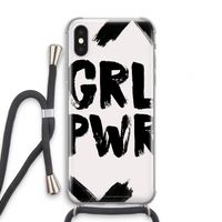 Girl Power #2: iPhone XS Transparant Hoesje met koord