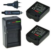 2 x CGA-S006 accu's voor Panasonic - inclusief oplader en autolader - Origineel ChiliPower - thumbnail