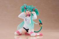 Hatsune Miku PVC Statue Desktop Cute Figure Hatsune Miku Cat Ear T-Shirt Ver. 13 cm