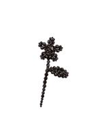 Simone Rocha boucle d'oreille pendante sertie de cristaux - Noir - thumbnail