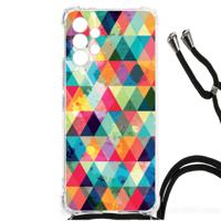 Samsung Galaxy A13 4G Doorzichtige Silicone Hoesje Geruit