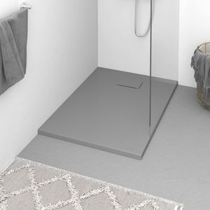 VidaXL Douchebak 100x70 cm smc grijs