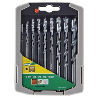 Wolfcraft 8450000 Carbide Steen-spiraalboorset 5-delig 4 mm, 5 mm, 6 mm, 8 mm, 10 mm Cilinderschacht 1 set(s)