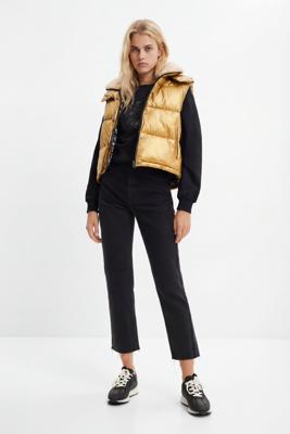 Straight fit cropped jeans - BLACK - 44