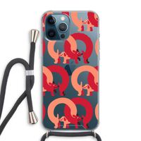 Dogs: iPhone 12 Pro Max Transparant Hoesje met koord