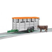 BRUDER Livestock trailer with 1 cow schaalmodel onderdeel en -accessoire - thumbnail