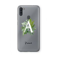 Green Brush: Samsung Galaxy A11 Transparant Hoesje