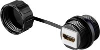 Renkforce RF-3770958 HDMI Aansluitkabel [1x HDMI-stekker - 1x HDMI-bus] Zwart Waterdicht 1.00 m - thumbnail