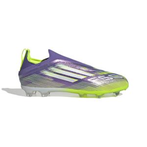 adidas F50 Elite Veterloze Gras Voetbalschoenen (FG) Kids Paars Wit Neongeel