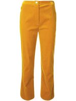 CHANEL Pre-Owned pantalon droit en velours - Jaune