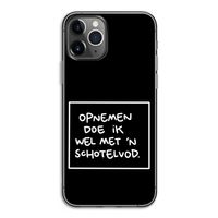 Schotelvod: iPhone 11 Pro Transparant Hoesje