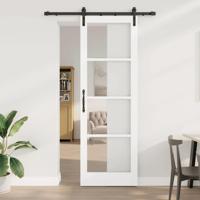 Schuifdeur ORKDAL Wit 78 x 232 cm Hout en metaal