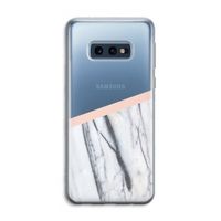 A touch of peach: Samsung Galaxy S10e Transparant Hoesje