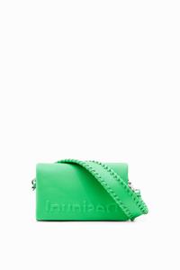 Mini-schoudertas met half logo - GREEN - U