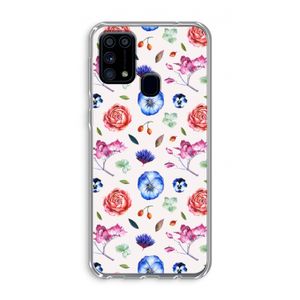 Bloemetjes: Samsung Galaxy M31 Transparant Hoesje