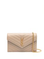 Saint Laurent petite pochette Cassandre Envelope en cuir - Tons neutres