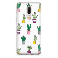 Sanseveria: OnePlus 6 Transparant Hoesje - thumbnail