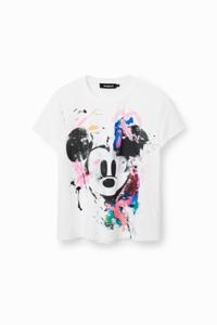 Arty T-shirt met Mickey Mouse - WHITE - L