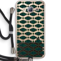 Moroccan tiles: Samsung Galaxy J3 (2016) Transparant Hoesje met koord