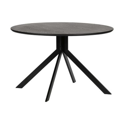 Woood Bruno eettafel rond Ø120 cm Zwart