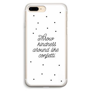 Confetti: iPhone 7 Plus Transparant Hoesje