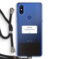 Reminder: Xiaomi Mi Mix 3 Transparant Hoesje met koord