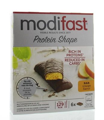 Protein shape reep choco/sinaasappel 6 x 31 gram