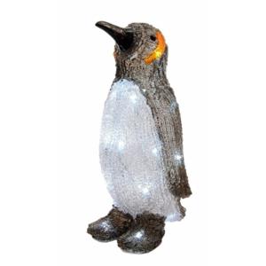 Lumineo Kerstfiguur verlicht - pinguin - LED - 17 x 17 x 33 cm